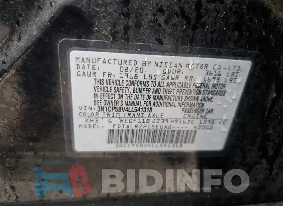 3N1CP5BV4LL541318 Photo# 13