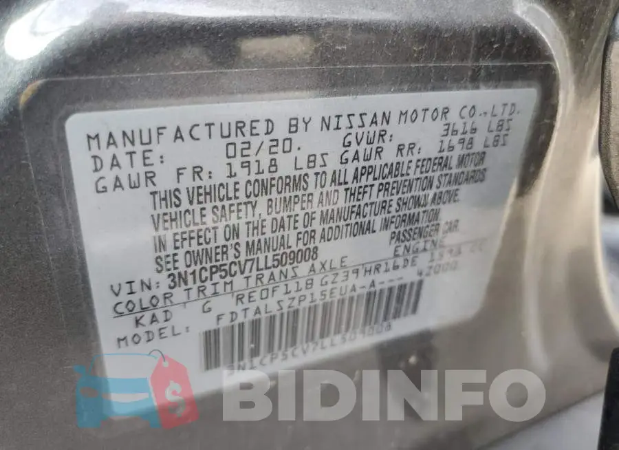 3N1CP5CV7LL509008 Photo# 12
