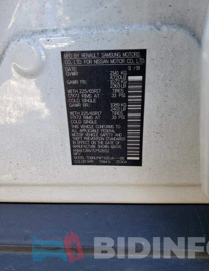 KNMAT2MV7LP528112 Photo# 13