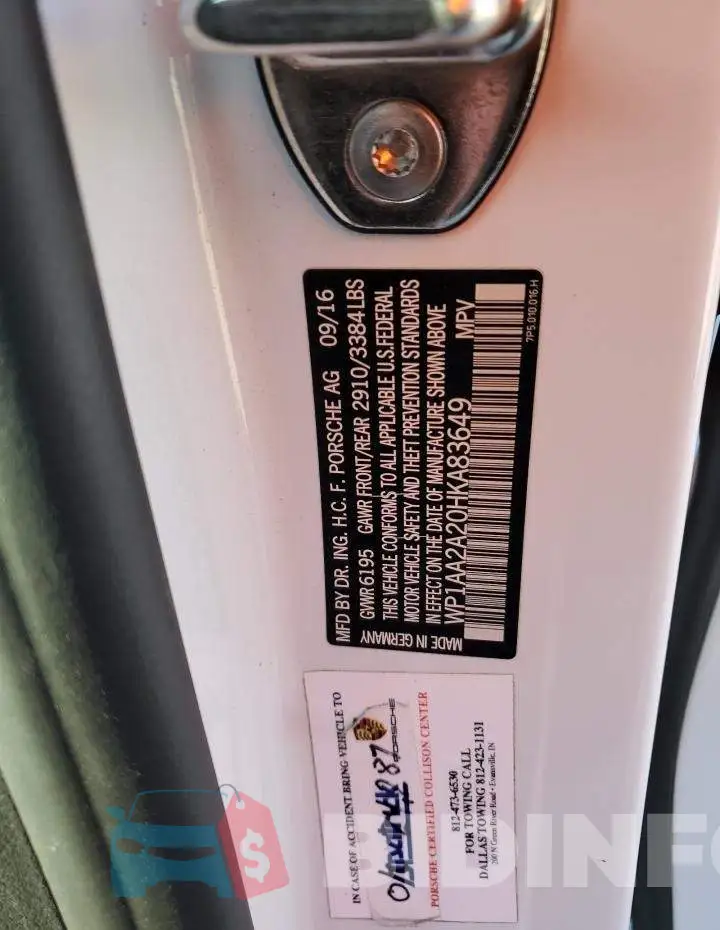 WP1AA2A20HKA83649 Photo# 13