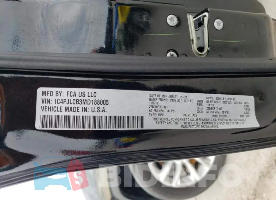 1C4PJLCB3MD188005 Photo# 12