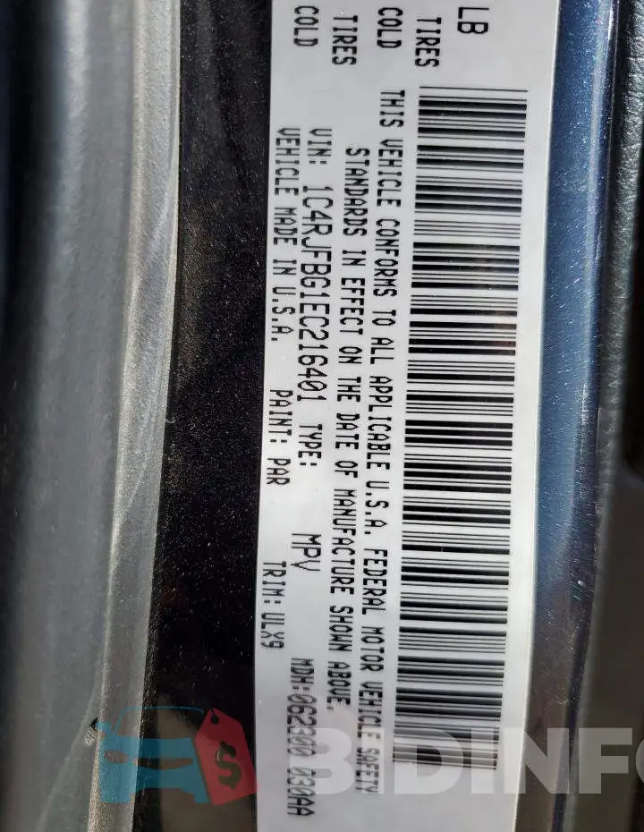 1C4RJFBG1EC216401 Photo# 13