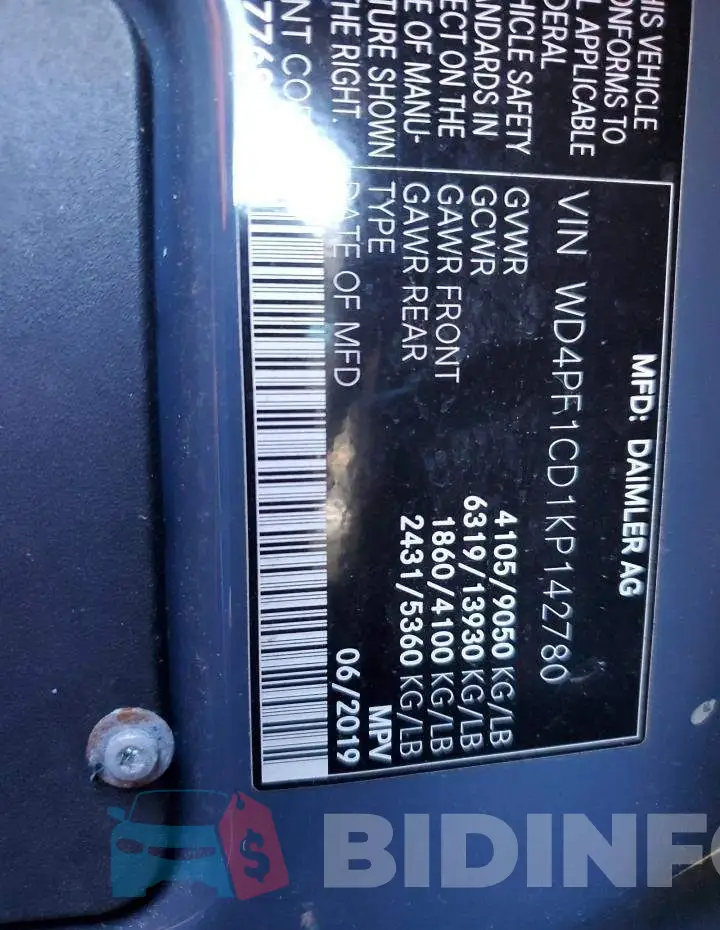 WD4PF1CD1KP142780 Photo# 14