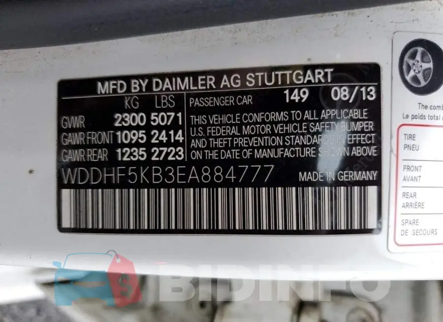 WDDHF5KB3EA884777 Photo# 12