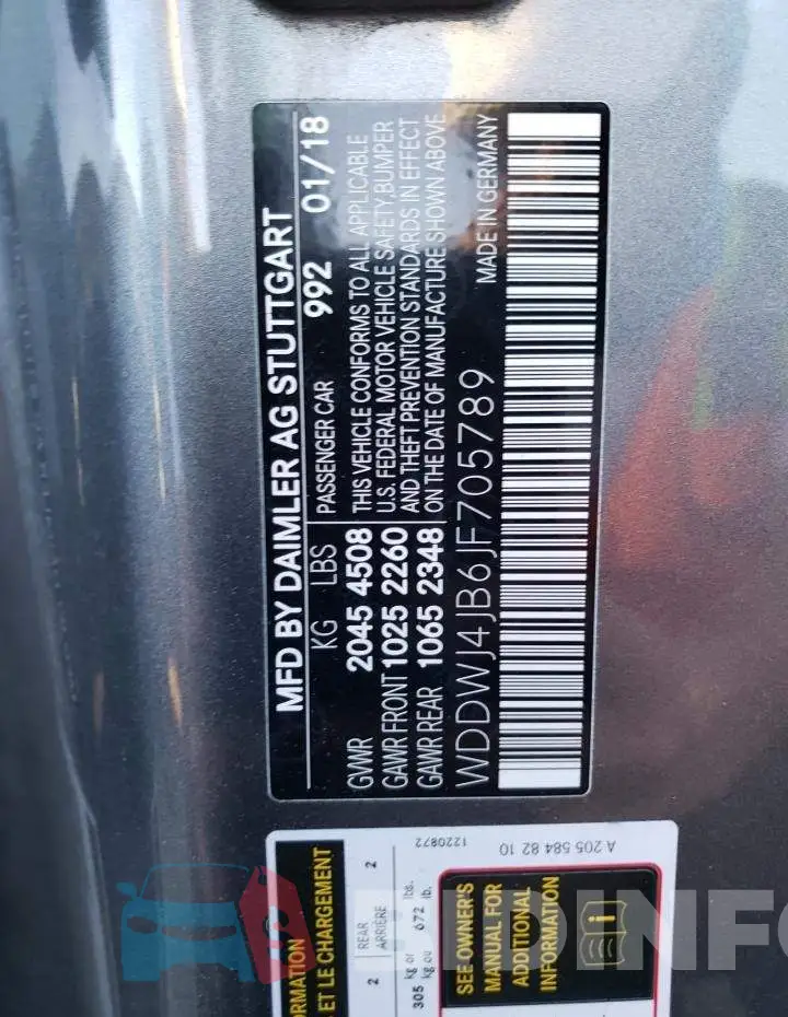 WDDWJ4JB6JF705789 Photo# 13