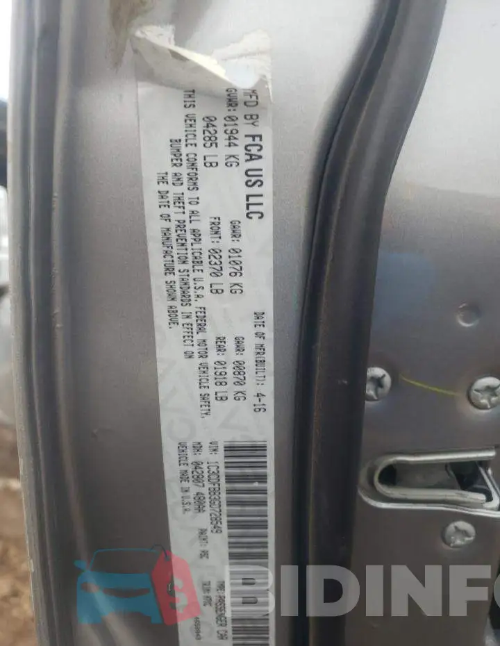 1C3CDFBB3GD728549 Photo# 12