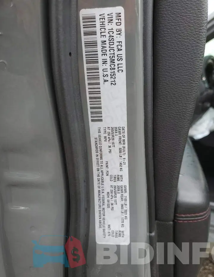 1C4SDJCT5MC815212 Photo# 13
