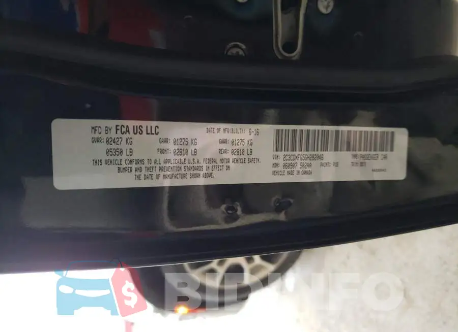 2C3CDXFG5GH282046 Photo# 13