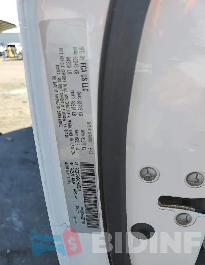 2C3CDZAG4KH680134 Photo# 12