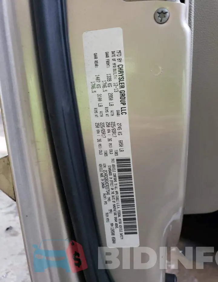 2C4RDGBGXER227546 Photo# 13