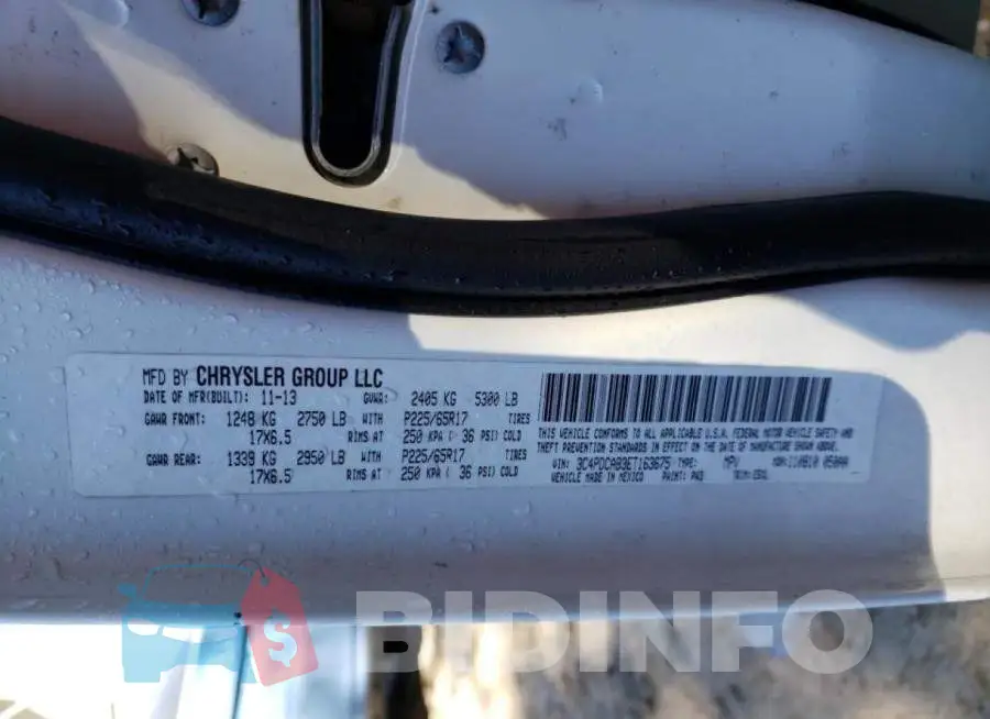 3C4PDCAB3ET163675 Photo# 10