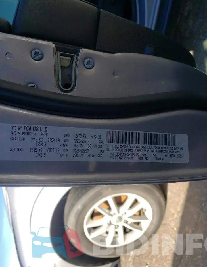 3C4PDCBG5HT530462 Photo# 13
