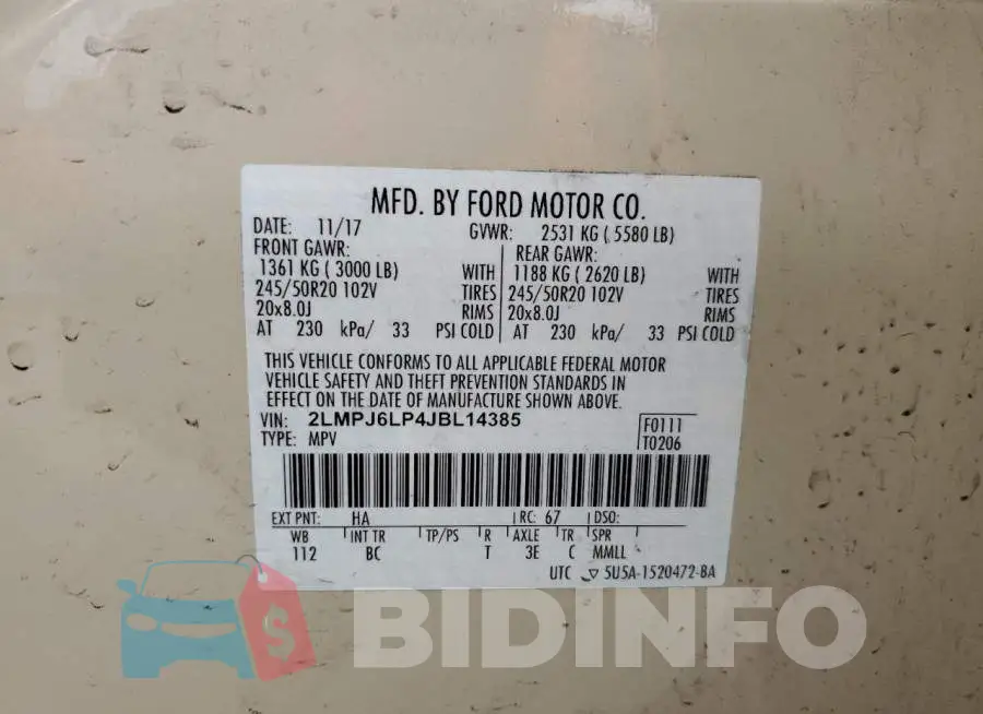 2LMPJ6LP4JBL14385 Photo# 12