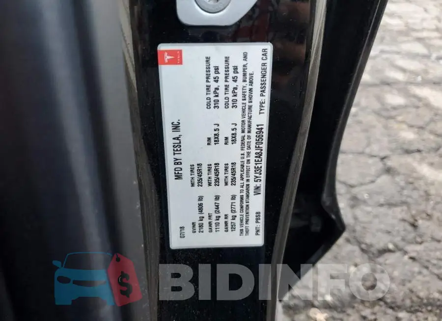 5YJ3E1EA8JF056941 Photo# 13