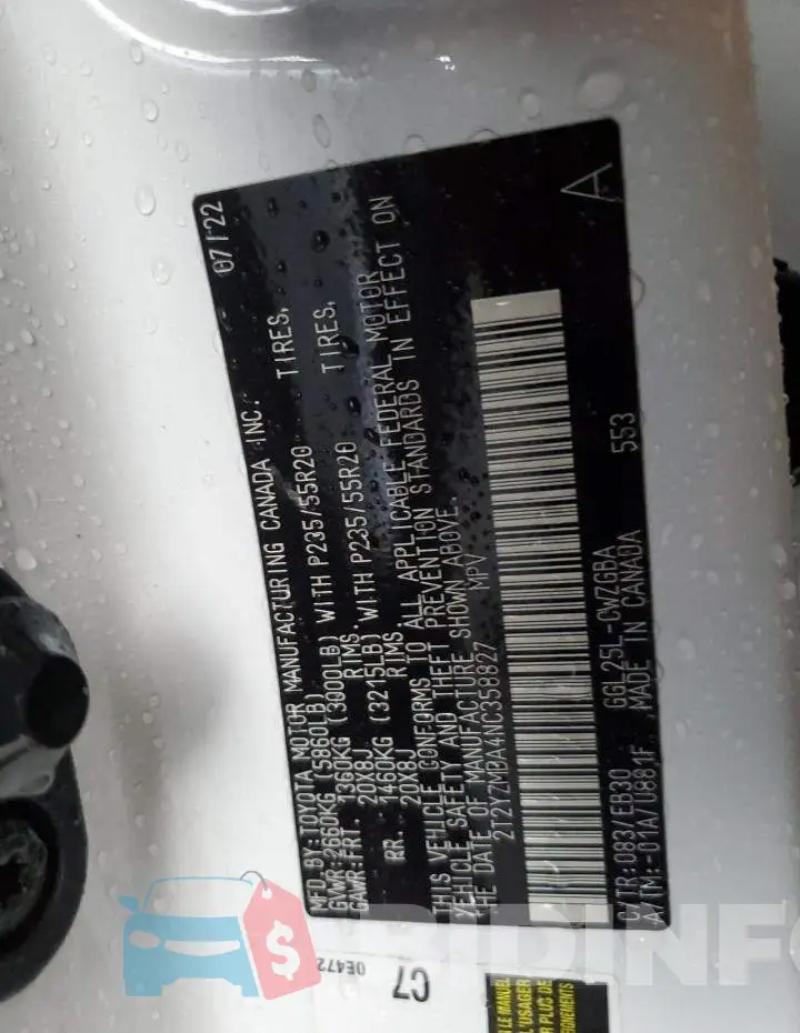 2T2YZMDA4NC358827 Photo# 14