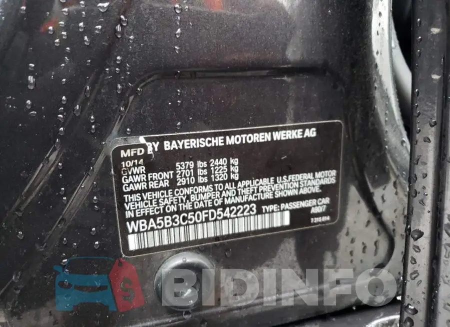 WBA5B3C50FD542223 Photo# 12