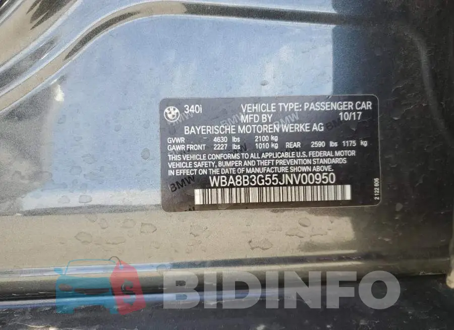 WBA8B3G55JNV00950 Photo# 12