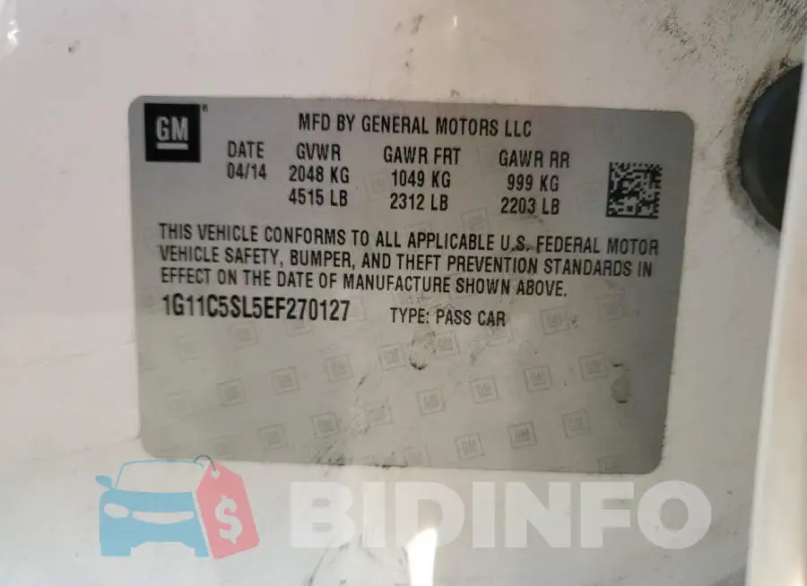 1G11C5SL5EF270127 Photo# 12