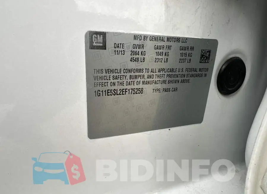 1G11E5SL2EF175258 Photo# 10