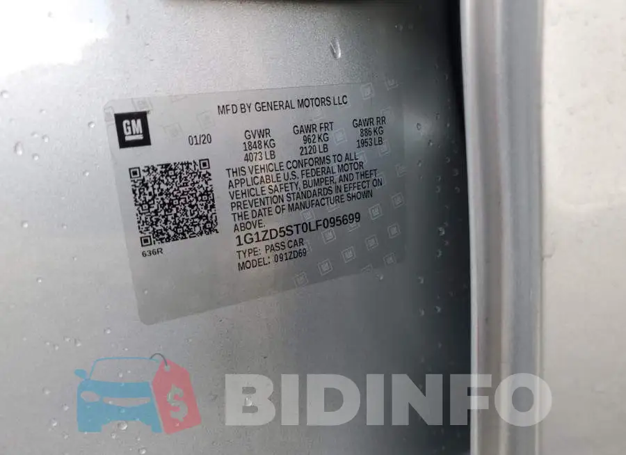 1G1ZD5ST0LF095699 Photo# 12