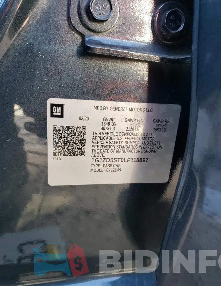 1G1ZD5ST0LF118897 Photo# 12