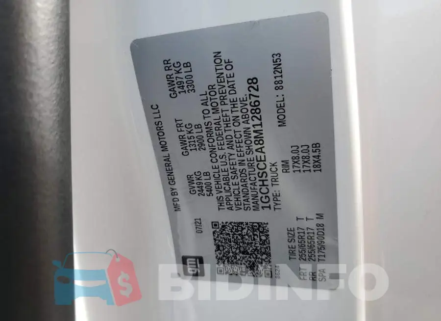1GCHSCEA8M1286728 Photo# 12