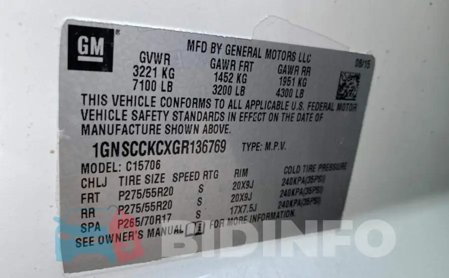 1GNSCCKCXGR136769 Photo# 10