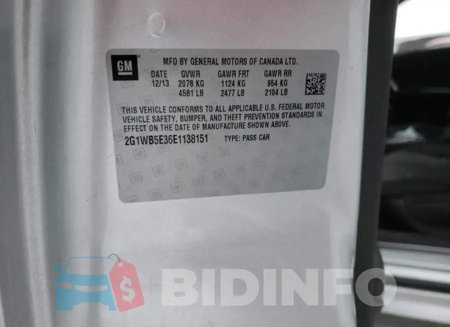 2G1WB5E36E1138151 Photo# 12