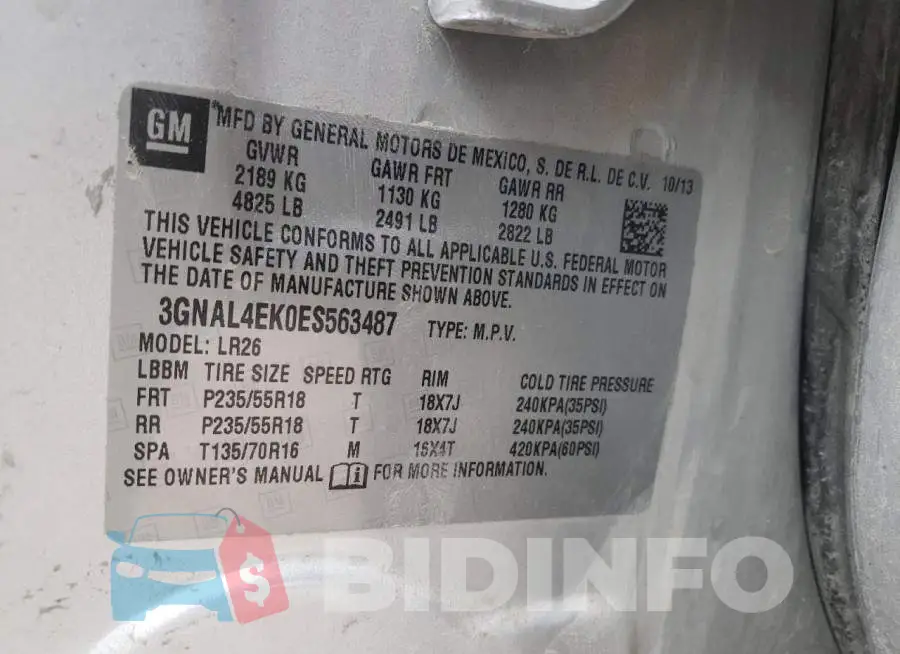 3GNAL4EK0ES563487 Photo# 10
