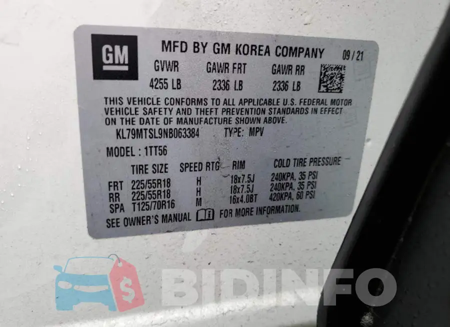 KL79MTSL9NB063384 Photo# 13