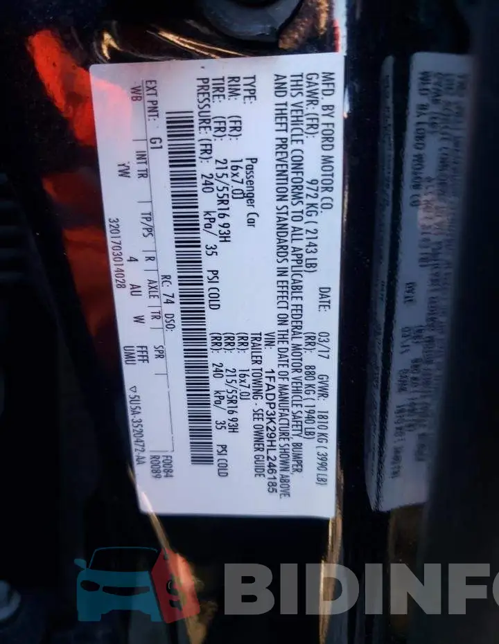 1FADP3K29HL246185 Photo# 12
