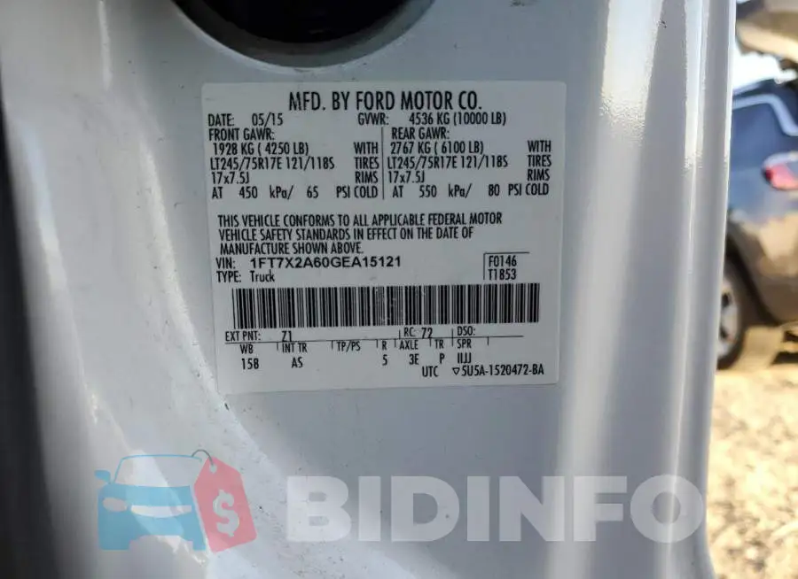 1FT7X2A60GEA15121 Photo# 12