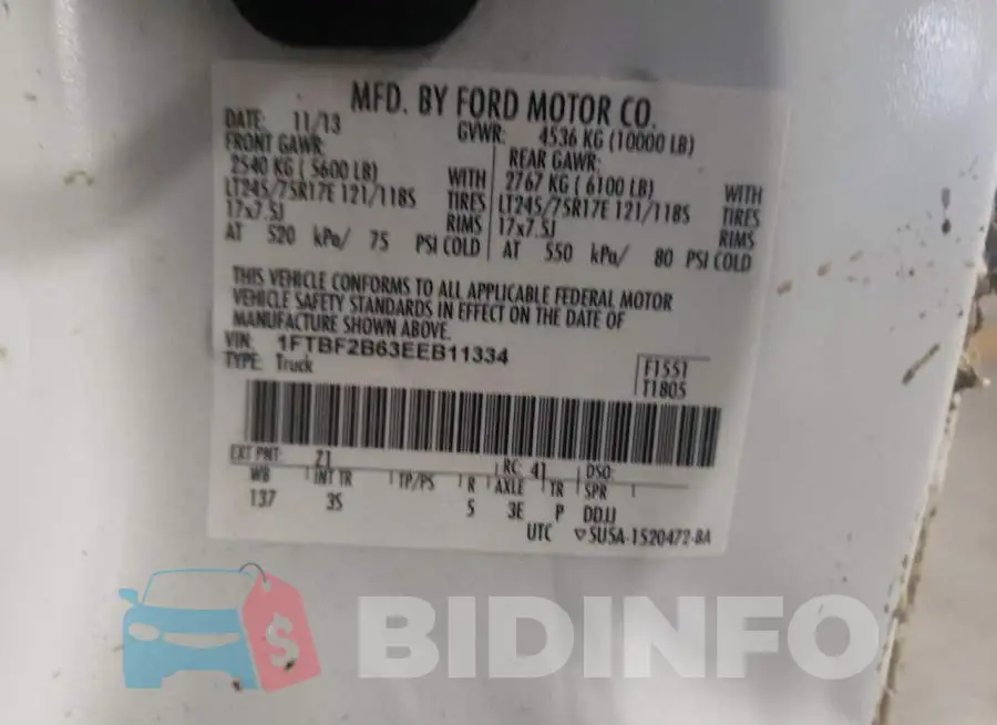 1FTBF2B63EEB11334 Photo# 12