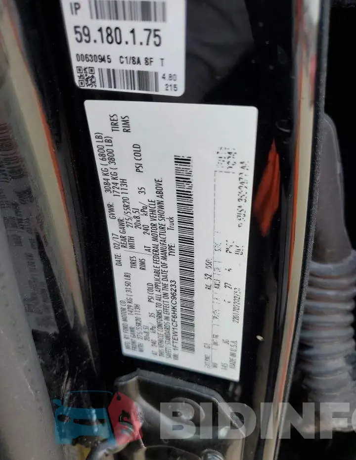1FTEW1CF6HKC96233 Photo# 13