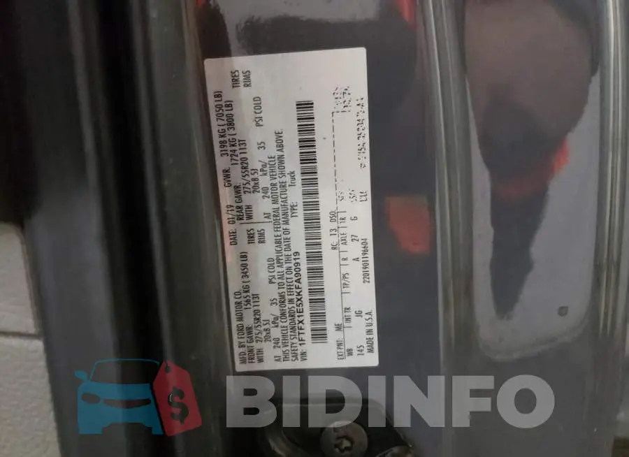 1FTFX1E5XKFA90919 Photo# 13