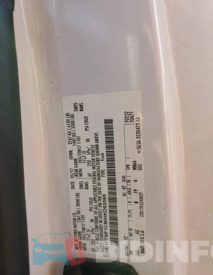 1FTMF1C80HKD92095 Photo# 12