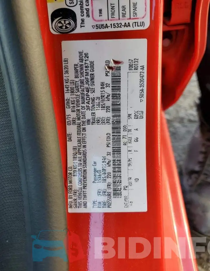 3FADP4EJ9FM187126 Photo# 12