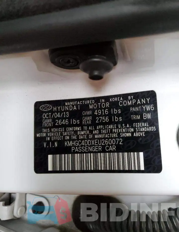 KMHGC4DDXEU260072 Photo# 12