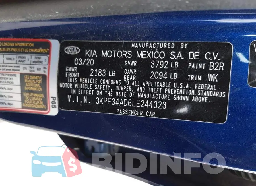3KPF34AD6LE244323 Photo# 12