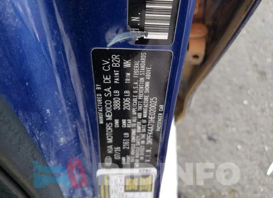 3KPFK4A71HE020025 Photo# 12
