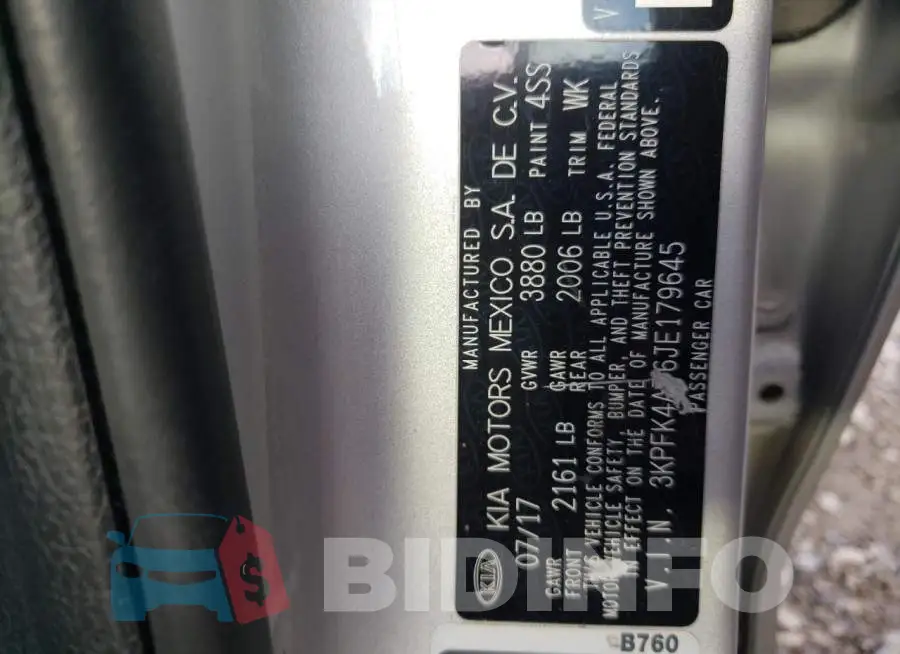 3KPFK4A76JE179645 Photo# 12