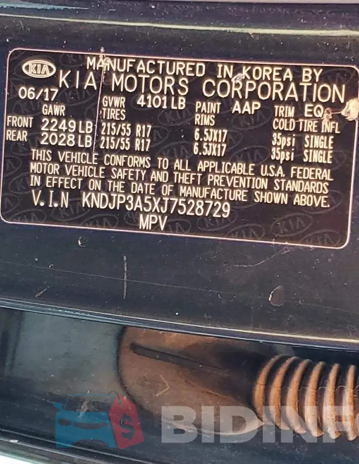 KNDJP3A5XJ7528729 Photo# 12