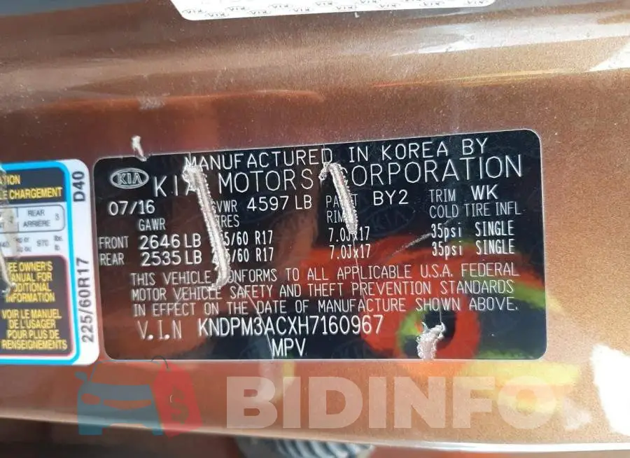 KNDPM3ACXH7160967 Photo# 13