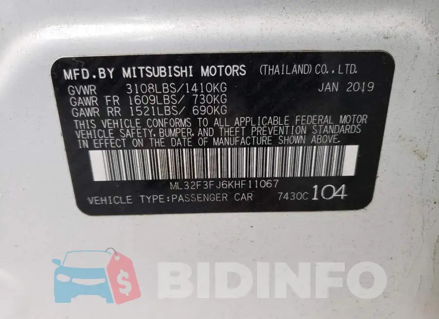 ML32F3FJ6KHF11067 Photo# 12