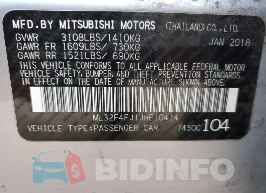 ML32F4FJ1JHF10414 Photo# 13