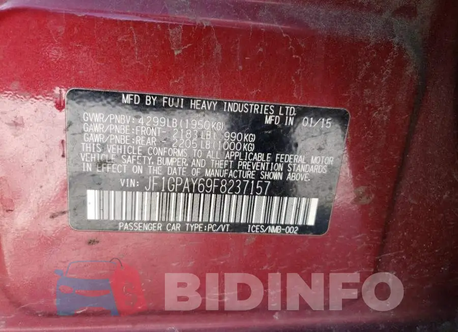 JF1GPAY69F8237157 Photo# 12