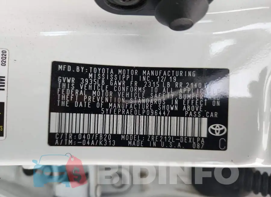 5YFEPRAE0LP096447 Photo# 10
