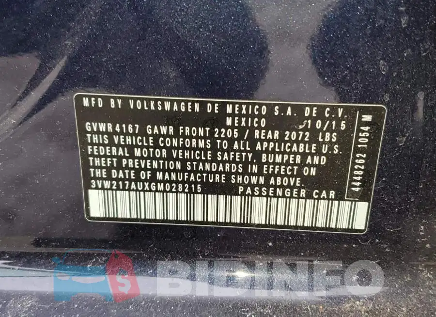 3VW217AUXGM028215 Photo# 14