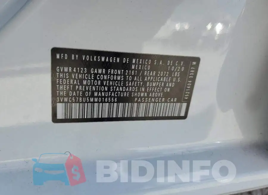 3VWC57BU5MM016556 Photo# 12