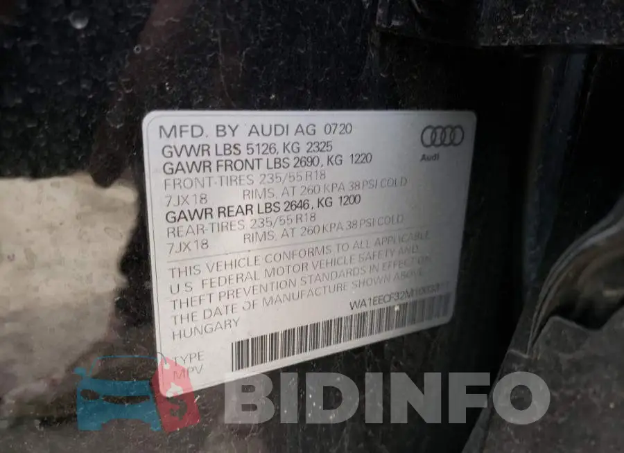 WA1EECF32M1003311 Photo# 13